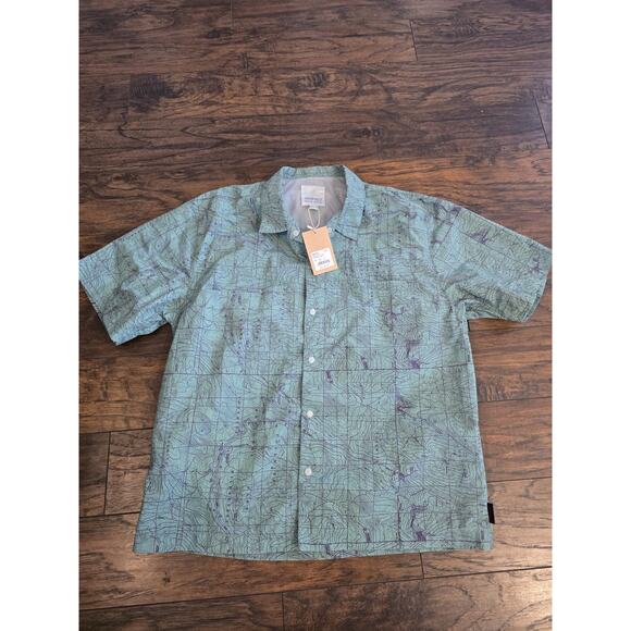 Gramicci Camp Short-Sleeve Shirt - Men's Green Size Large - Picture 1 of 12